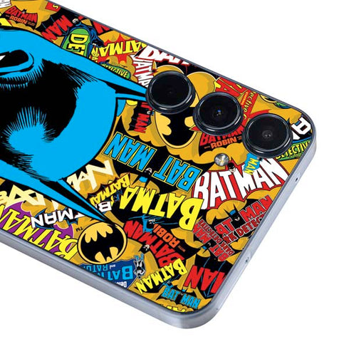 DC Comics Batman Mask Vintage Pattern Galaxy A35 5G Skin